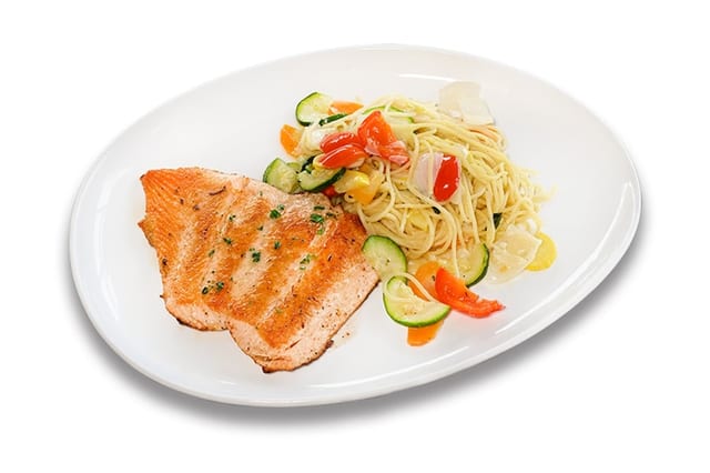 P-Grilled Salmon.